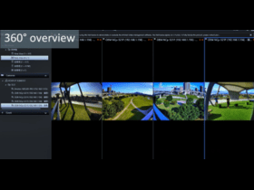 Panoramic Multi-Sensor Network Camera using Milestone Zooming Operation